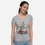 Choose Wisely-womens v-neck tee-saqman