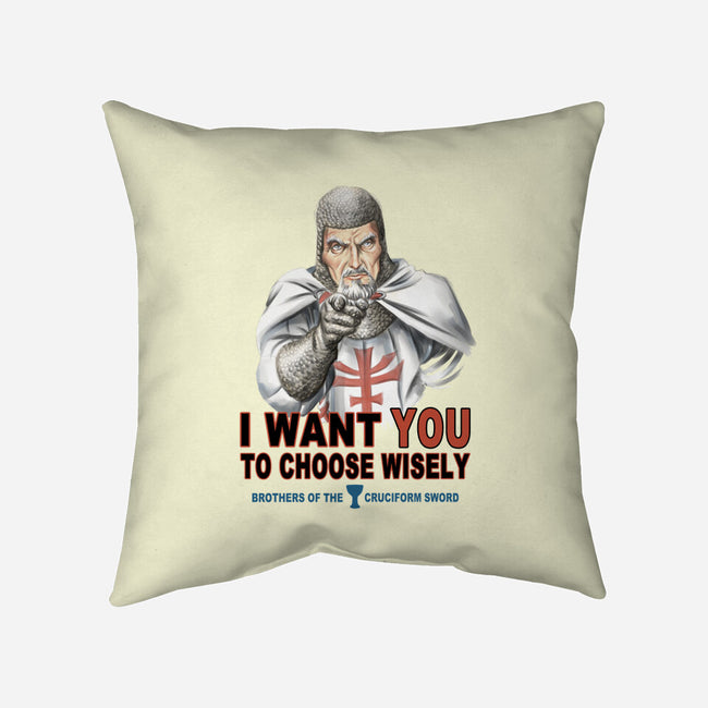 Choose Wisely-none removable cover throw pillow-saqman