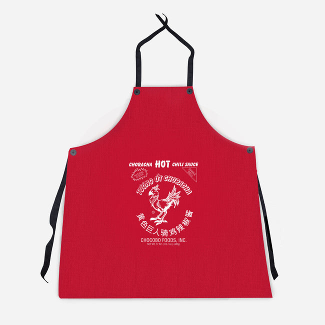 Choracha Hot Sauce-unisex kitchen apron-blueswade