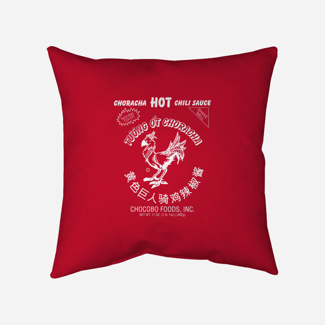 Choracha Hot Sauce-none removable cover w insert throw pillow-blueswade