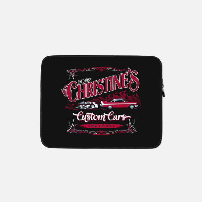 Christine's Custom Cars-none zippered laptop sleeve-Nemons