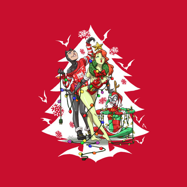 Christmas Belles-none polyester shower curtain-ArtistAbe