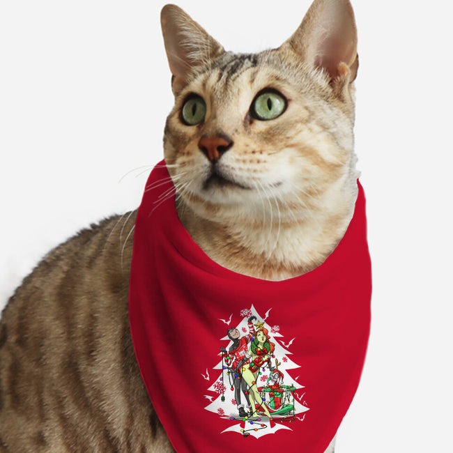 Christmas Belles-cat bandana pet collar-ArtistAbe