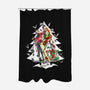 Christmas Belles-none polyester shower curtain-ArtistAbe