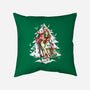 Christmas Belles-none removable cover w insert throw pillow-ArtistAbe