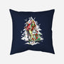 Christmas Belles-none removable cover w insert throw pillow-ArtistAbe
