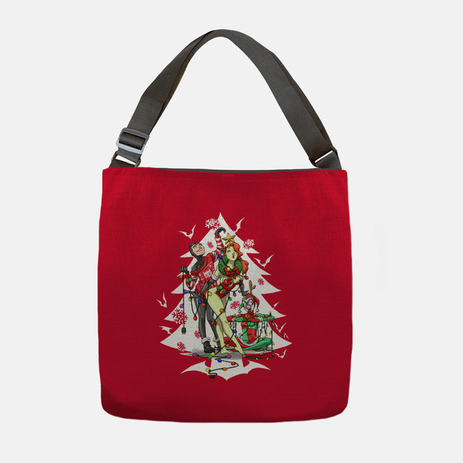 Christmas Belles-none adjustable tote-ArtistAbe