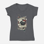 Christmas Is Coming-womens v-neck tee-RobotArmy