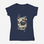 Christmas Is Coming-womens v-neck tee-RobotArmy