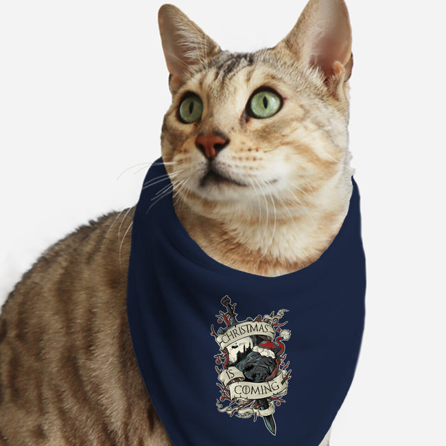 Christmas Is Coming-cat bandana pet collar-RobotArmy