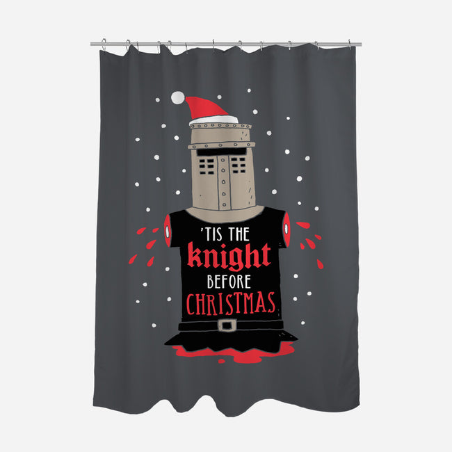 Christmas Knight-none polyester shower curtain-DinoMike