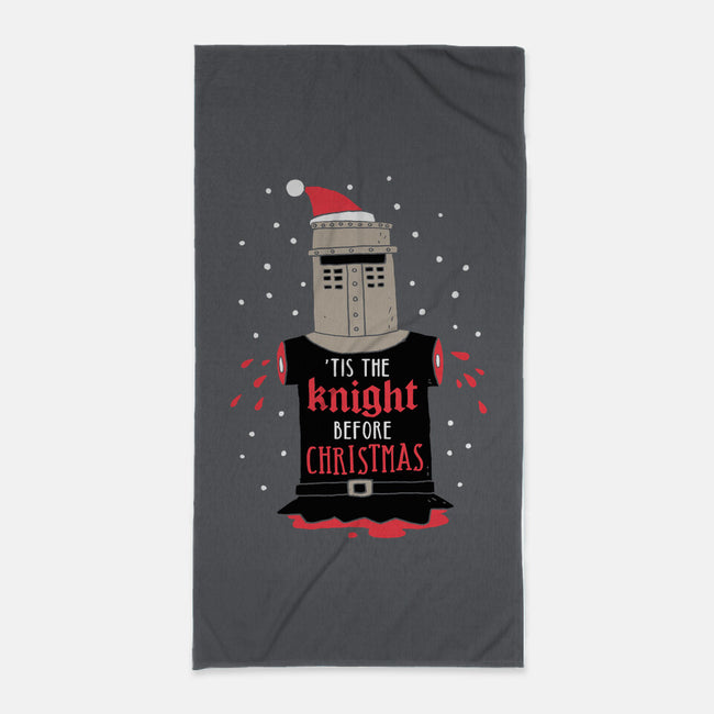 Christmas Knight-none beach towel-DinoMike