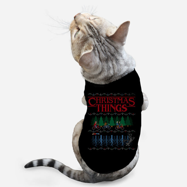 Christmas Things-cat basic pet tank-MJ