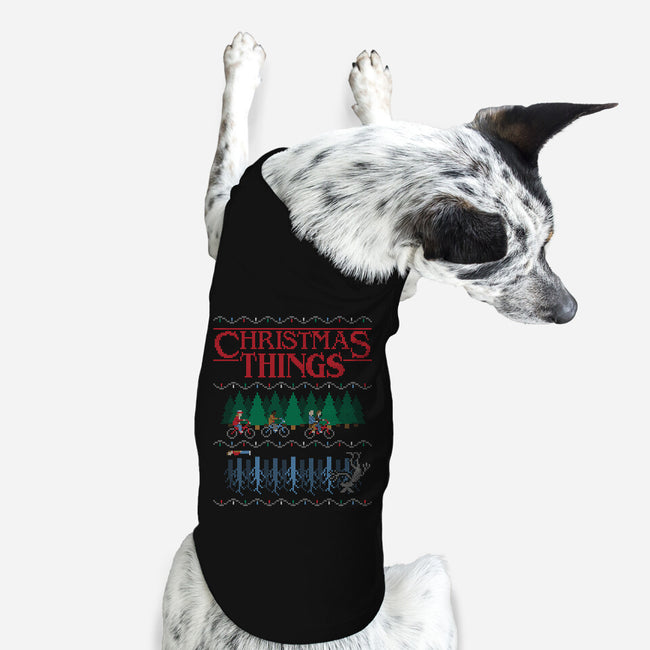 Christmas Things-dog basic pet tank-MJ