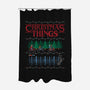 Christmas Things-none polyester shower curtain-MJ