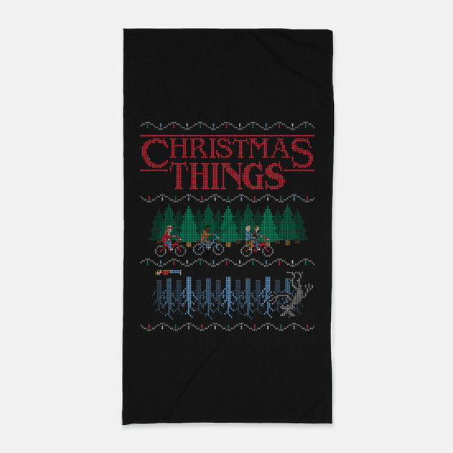 Christmas Things-none beach towel-MJ