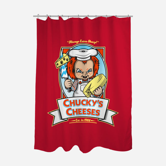 Chucky's Cheeses-none polyester shower curtain-krusemark