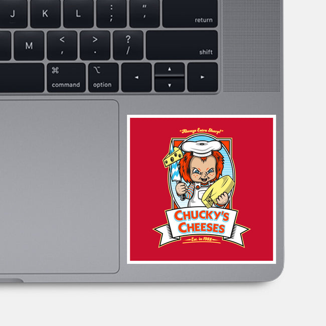Chucky's Cheeses-none glossy sticker-krusemark