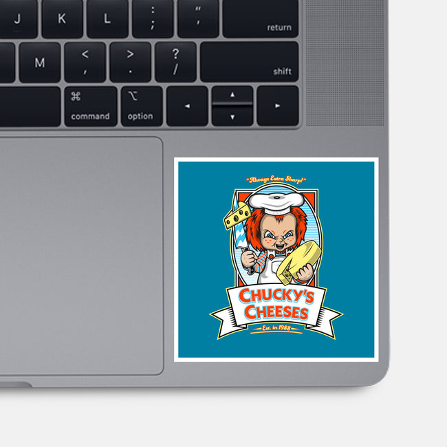 Chucky's Cheeses-none glossy sticker-krusemark