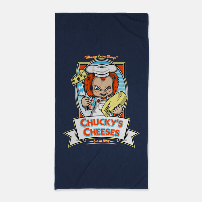 Chucky's Cheeses-none beach towel-krusemark