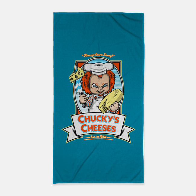 Chucky's Cheeses-none beach towel-krusemark