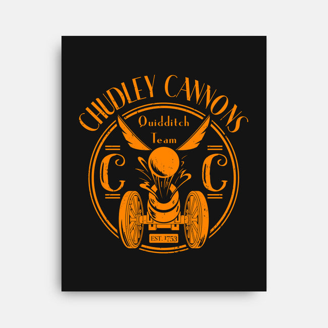Chudley Cannons-none stretched canvas-IceColdTea