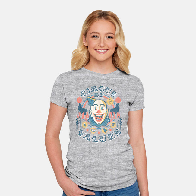 Circus of Values-womens fitted tee-Beware_1984