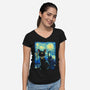 Clair de Lune-womens v-neck tee-GillesBone