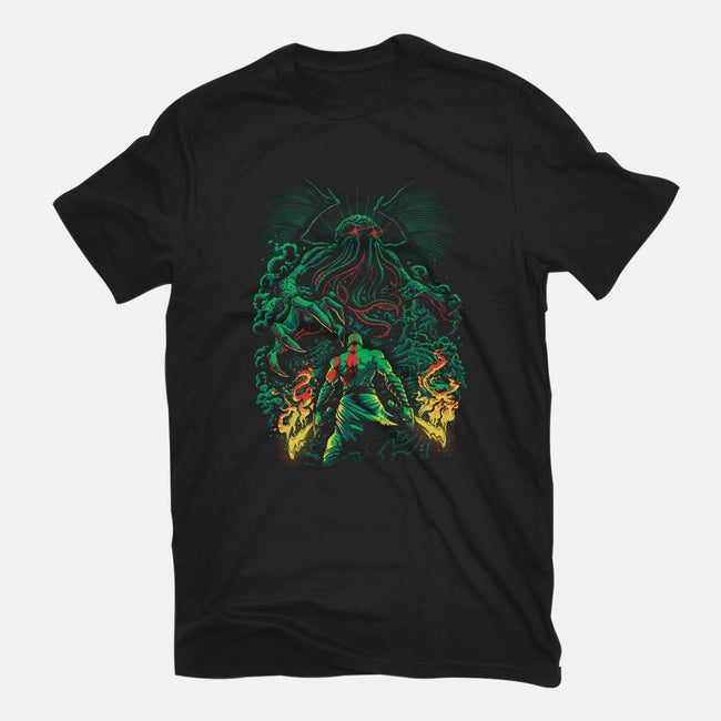 Clash of the Old Gods-mens heavyweight tee-Fuacka