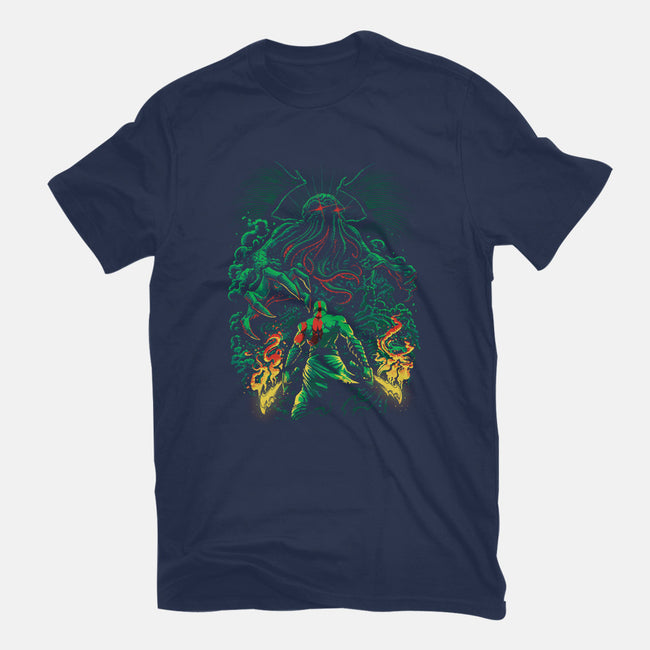 Clash of the Old Gods-mens heavyweight tee-Fuacka