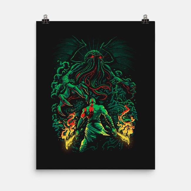 Clash of the Old Gods-none matte poster-Fuacka