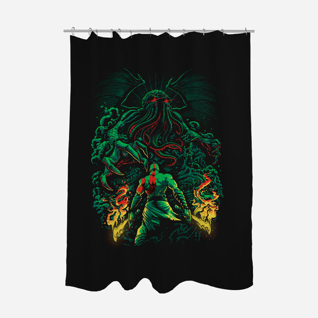 Clash of the Old Gods-none polyester shower curtain-Fuacka