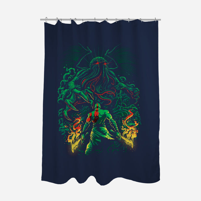 Clash of the Old Gods-none polyester shower curtain-Fuacka