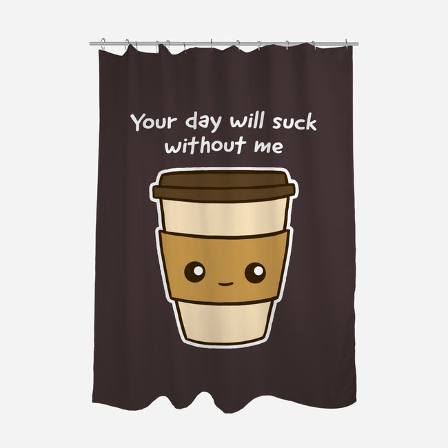 Coffee Addict-none polyester shower curtain-dudey300
