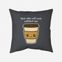 Coffee Addict-none removable cover w insert throw pillow-dudey300