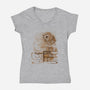 Coffee Obsessed-womens v-neck tee-DrMonekers
