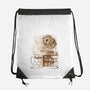 Coffee Obsessed-none drawstring bag-DrMonekers