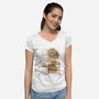 Coffee Obsessed-womens v-neck tee-DrMonekers