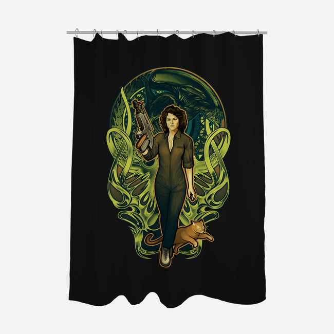 Come On, Cat-none polyester shower curtain-MeganLara