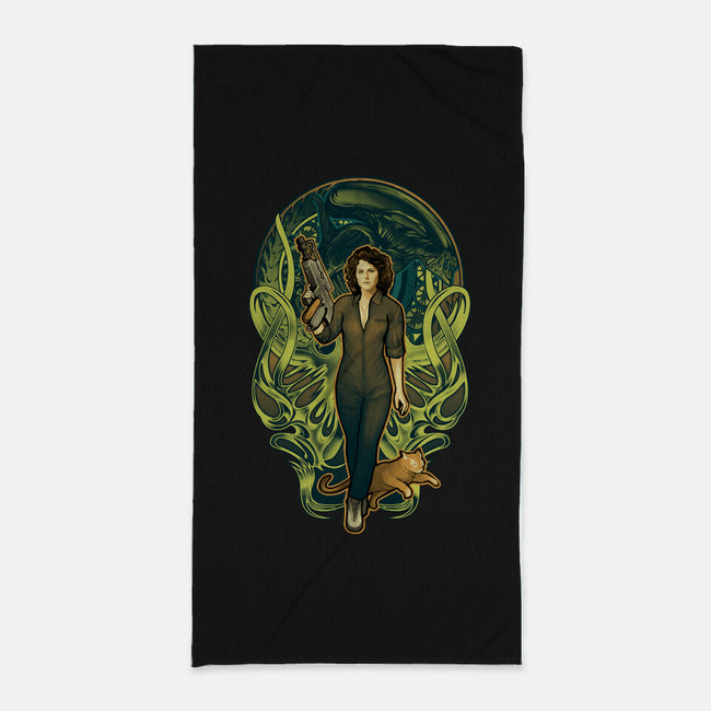 Come On, Cat-none beach towel-MeganLara