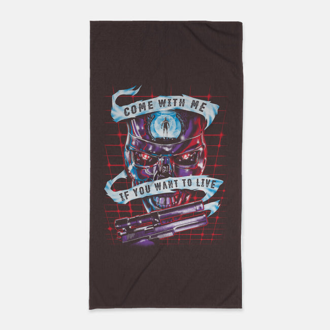 Come With Me, If You Want to Live-none beach towel-zerobriant