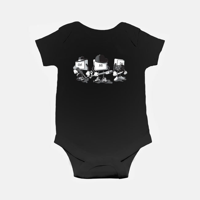 Computer Mafia-baby basic onesie-mekazoo