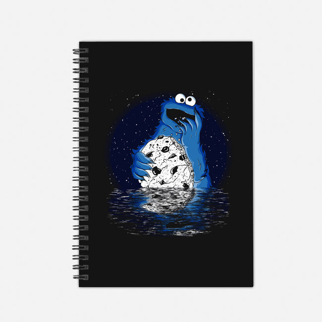 Cookie Moonlight-none dot grid notebook-lallama