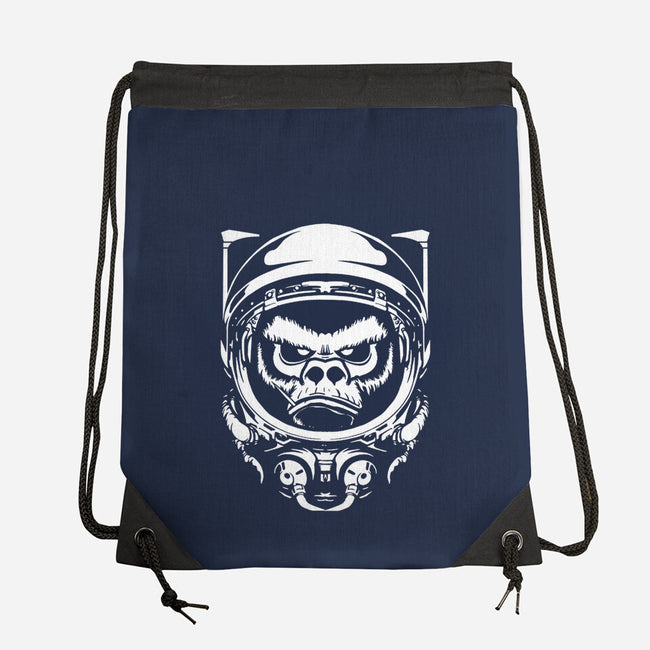 Cosmic Monkey-none drawstring bag-Immortalized