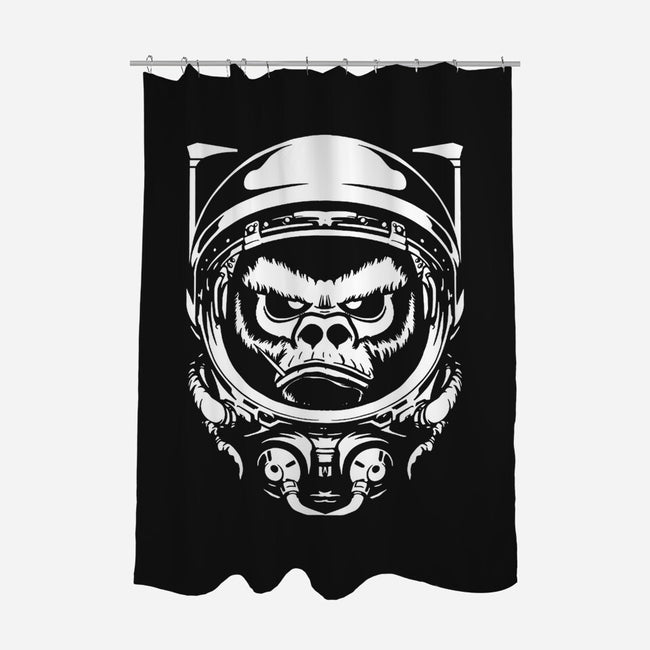 Cosmic Monkey-none polyester shower curtain-Immortalized