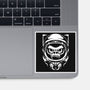 Cosmic Monkey-none glossy sticker-Immortalized