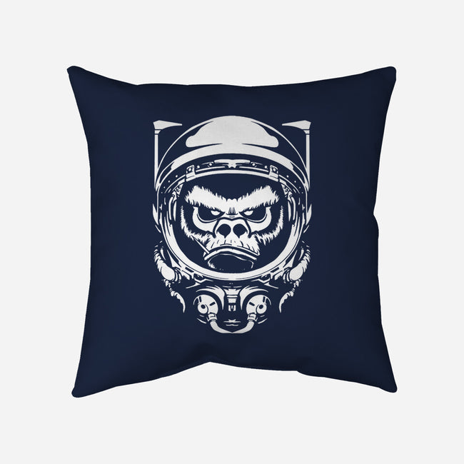 Cosmic Monkey-none removable cover throw pillow-Immortalized