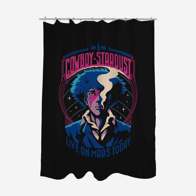 Cowboy Stardust-none polyester shower curtain-ilustrata