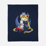 Crazy Moon Cat Lady-none fleece blanket-DoOomcat