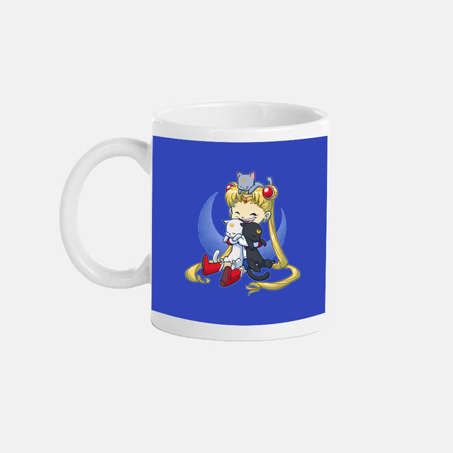 Crazy Moon Cat Lady-none glossy mug-DoOomcat